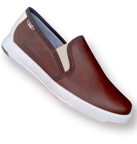 Oxford Mocasín Café Sintético Masculino