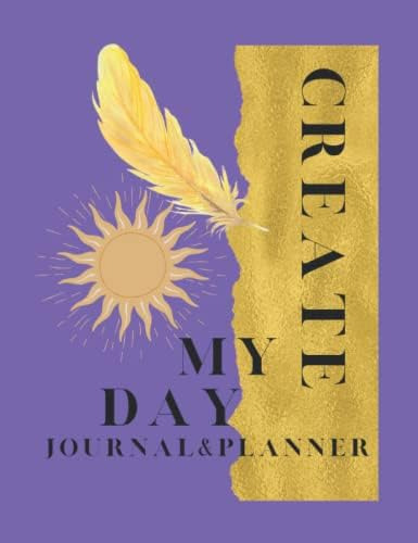 Libro: Create My Day Journal & Planner: Purple Golden & On &