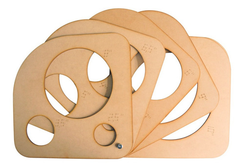 Calibrador De Globos Abanico Corte Laser Mdf 3mm