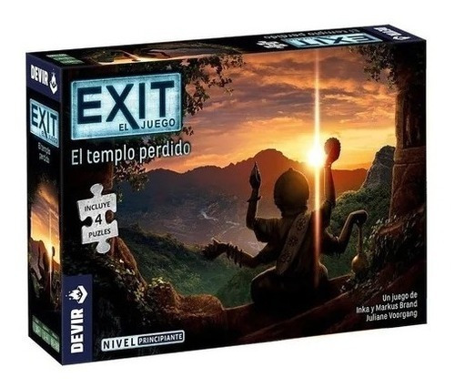 Exit Puzzle : El Templo Perdido Juego De Mesa De Devir M4e 