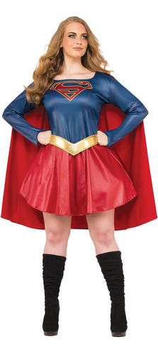 Rubies Womens Supergirl Tv Show Dress Disfraces De Tamaño Ad