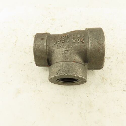 1 X3/4 X3/4 Npt 300 Wsp 2000 Wog Malleable Iron Tee Bla Ccb
