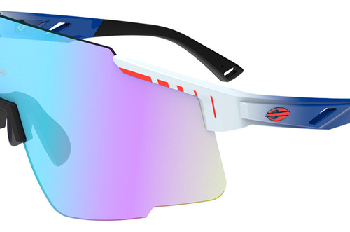 Gafas Sun Grand Tour Mormaii para tenis de playa y pedales, colores blanco/azul/azul Revo