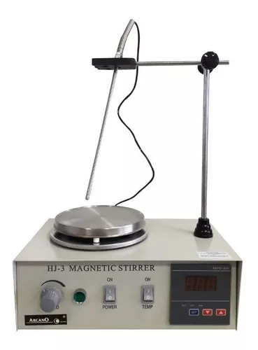 Agitador Magnético Hj-3 Digital Con Calefacción Y Sonda.
