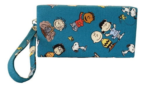 Cartera Snoopy Y Amigos Bolsa Bolso Tela Eu Peanuts