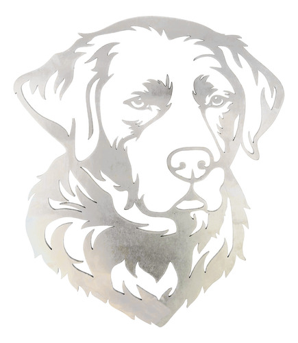Escultura De Jardín Para Perros Labrador Labrador Metal Dog