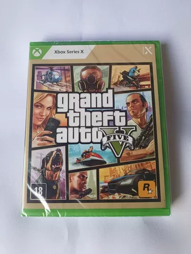 Jogo GTA V - Grand Theft Auto V Xbox Series X Mídia Física Original  (Lacrado)