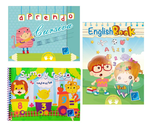 Pack - Preescolar  / Cursiva, Sumo Y Resto, English Book  