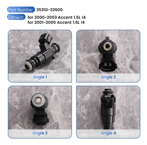 Inyectores De Combustible Queenly-35310-22600 Para Accent 00