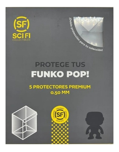 Funko Pop Protector: 5 Pack Protectores Uv Plegables