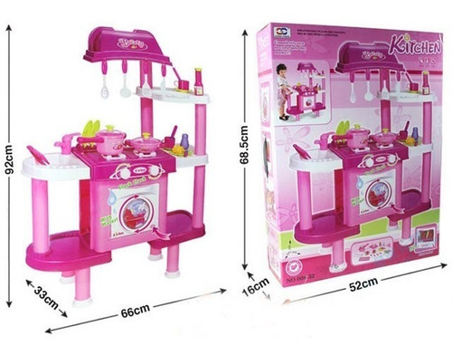 Cocinita Infantil Moderna Chica Cocina Juguete Electrónica