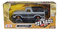 Comprar Motormax 1:24 1978 Ford Bronco Gris Metálico 4x4 Off Road