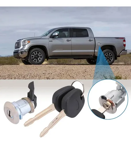 Cerradura Para Tapa De Combustible - Compatible Con Pickup MK3, 4Runner | Incluye Cilindro Y Llaves, Aleación De Aluminio