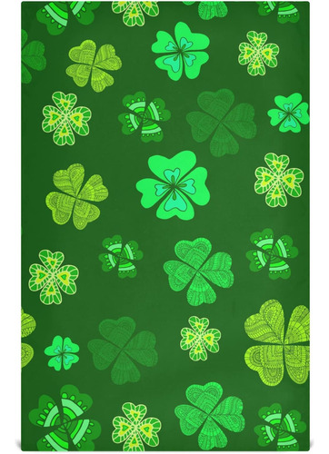 St Patricks Day Green Shamrock Toalla De Baño Lucky Clover I