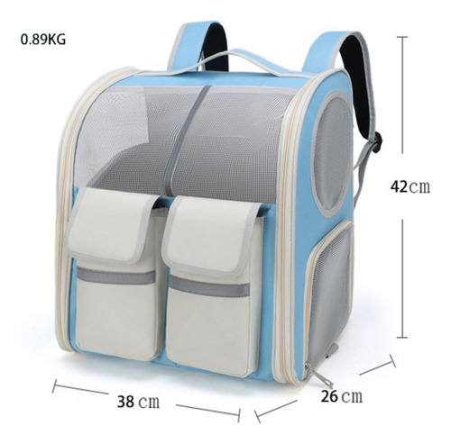 Mochila Transporte Gato Cães Até 10kg Respirável Com Rodinha