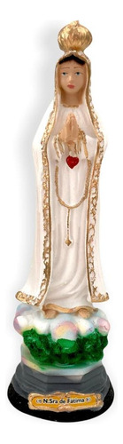 Imagem Nossa Senhora De Fátima Gesso 20cm Lembrança