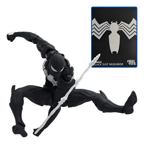 Mess Toys Black Suit Neighbor Symbiote Spider Action Figure