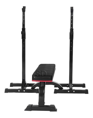 Banco  - Banca Fijo Mod Dpd 300 Kg +  Squat Rack - Mancuern