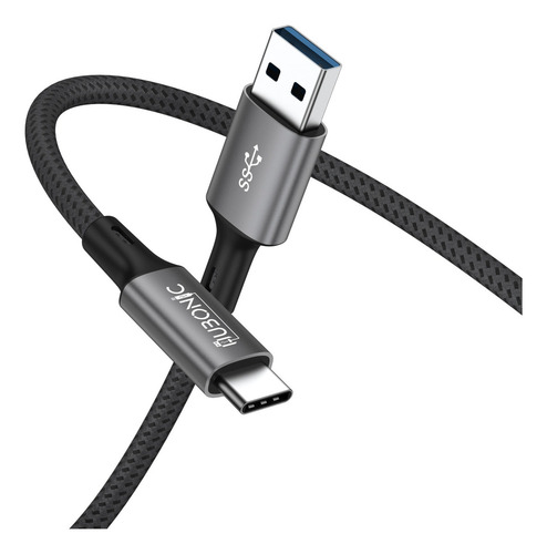 Cabo Usb C 3.0 5 Gbps Carregamento Rápido 5v3a 2 Metros Nylo