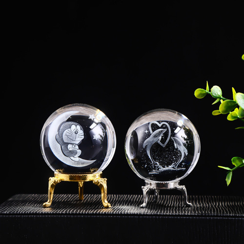 Crystal Ball The Other Shore Flower - Diameter 7cm - 3d