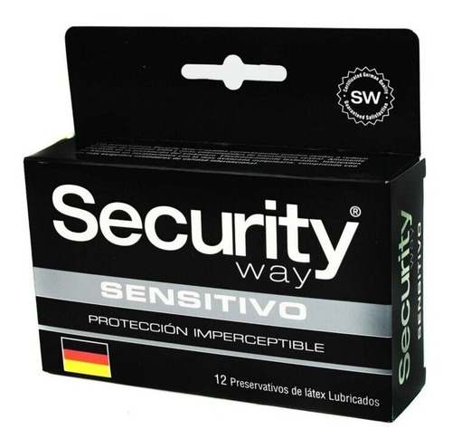 Condones Security Way 12 Preservativos Ultra Sensibles