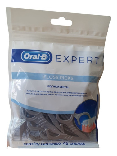 Floss Picks Expert Oral B / Flosser 45 Piezas