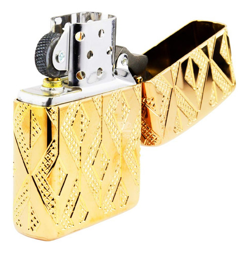 Isqueiro Zippo Geometric Diamond Pattern Design 49702