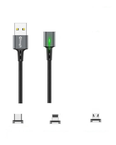 Cable Magnetico Usb Adicional (solo El Cable Sin Conector) Carga Rapida 3.0 Compatible Solo Con Conectores Elough