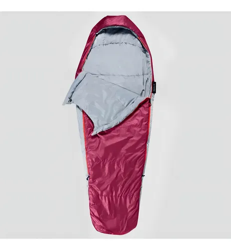 Saco de dormir Trek 500, 5 grados C, Forclaz, color burdeos G