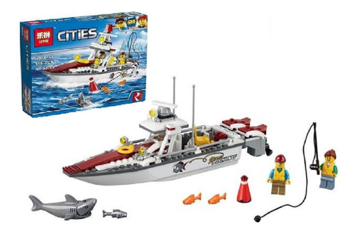 Lego City Barco De Pesca Juguetes Niños 159pcs Legos 02028