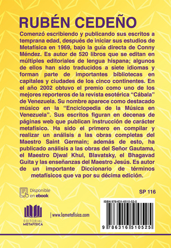 Servicios - Curaciones - Curaciones - Meditaciones - Invocaciones -exorcismos - Tratamientos - Oraciones - Santo Aliento, De Cedeño Rubén. Editorial Editorial Metafisica, Tapa Blanda En Español, 2024