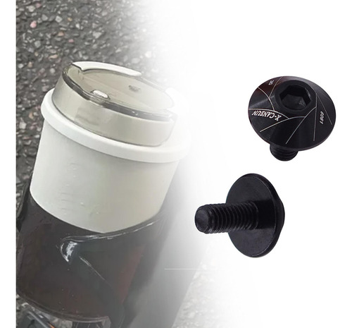 2 X 2 Piezas De Perno De Jaula De Botella De Agua De Negro .