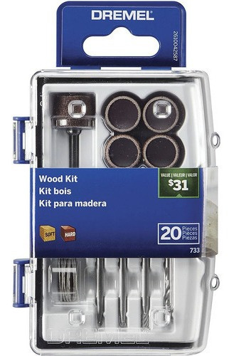 Micro Kit Para Madera 733 20 Piezas Dremel
