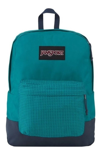 Mochila de bolso quadriculada verde Jansport Black Label