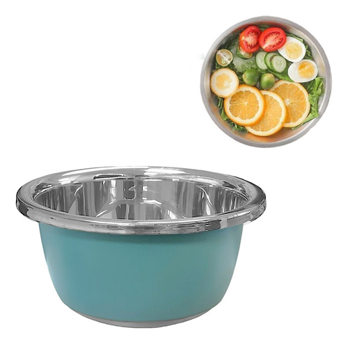 Bowl Metalico Ensaladera Posillo Bowl Ensalada Bowls 18cm