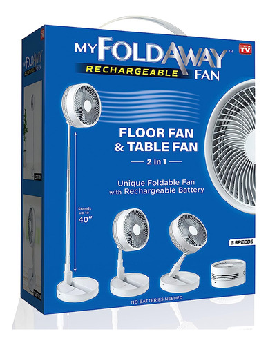 Ventilador Recargable My Foldaway Fan | Ventilador Comp...