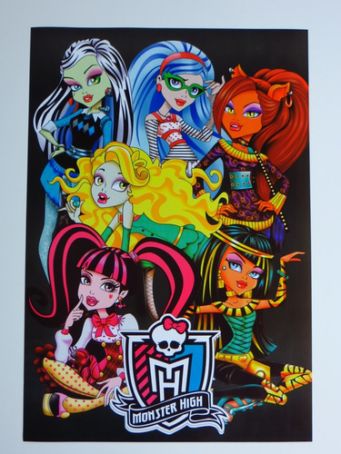 Poster Monster High Integrantes 