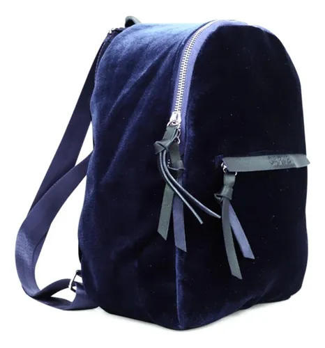 Mochila De Gamuza Shira Azul Carven