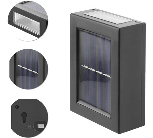 Pack 8 Foco Fotocélula  Farol Solar Led Aplique Decoración 