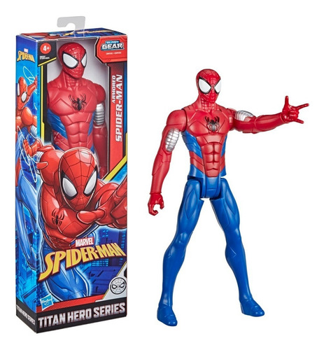 Figura Acción Armored Spiderman 30cm Marvel Hasbro Original