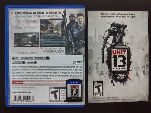 Unit 13 Psvita Playstation Vita Original Físico Buen Estado (Usado)