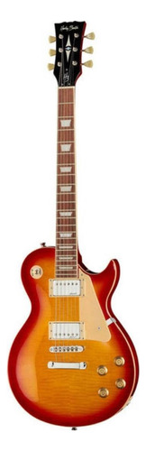 Guitarra eléctrica Harley Benton Vintage Series SC-450Plus de caoba cherry burst brillante con diapasón de granadillo brasileño