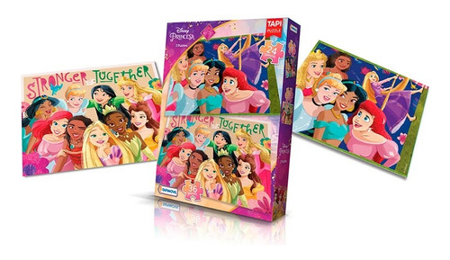 Puzzle Rompecabezas Princesas 24 Y 36 Pzs Jugueteria Bloque