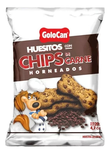 Bocaditos Golocan Perro X 120g Chips De Carne Horneados 