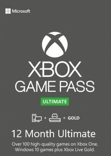 Imagem 1 de 1 de Xbox Game Pass Ultimate 12 Meses Código De 25 Digitos