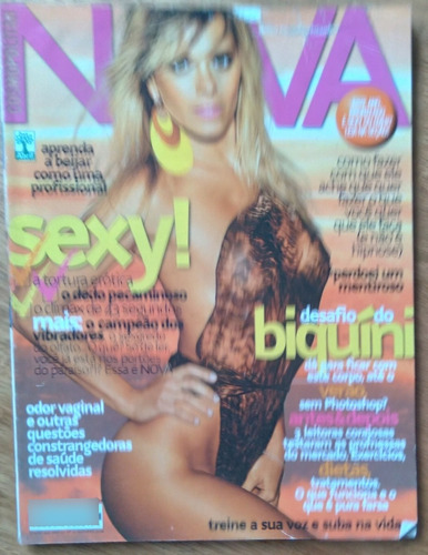 Revista Nova 432 2008. Carol Dieckmann. Photoshop Beijo. Abr