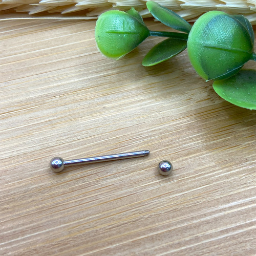 Piercing Reto Microbell Bridge 100% Titânio 12mm 1,2mm Cor Tamanho 12mm