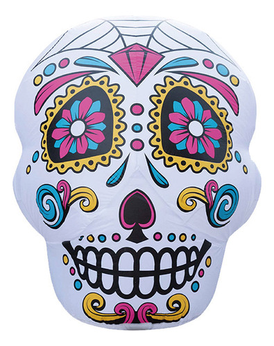 Modelo Inflable Calavera Del Día De Muertos Mexicano