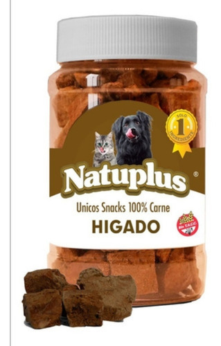 Natuplus Higado Snack 100% Natural Liofilizado X 100g