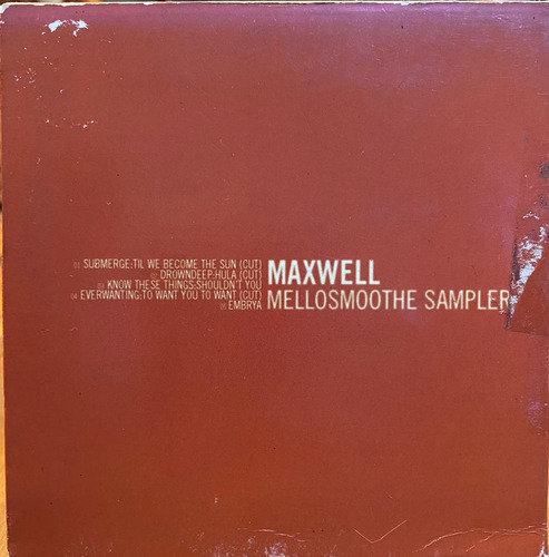 Cd - Maxwell / Mellosmoothe Sampler. Sampler, Promo Original